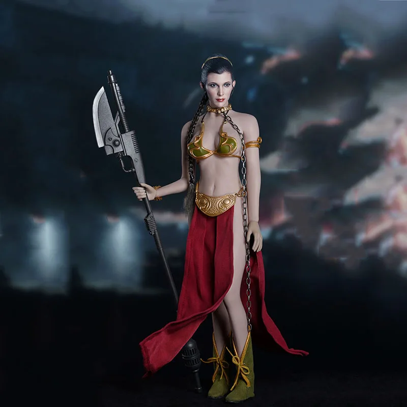1/6 Mt2021-08 Leia Planet Princess Head Sculpture Abbigliamento Accessori Set Fit 12 ''Female Ph Action Figure Body