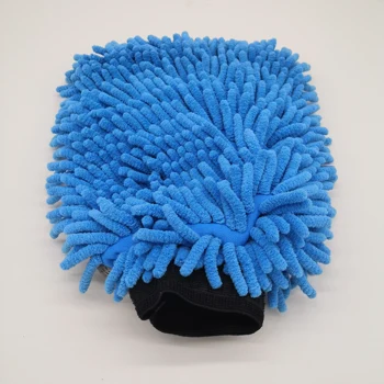 

Microfiber Car Washing Mitt Ultrafine Fiber Chenille Wash Glove Soft Mesh backing no scratch for Car Wash and Cleaning sponge