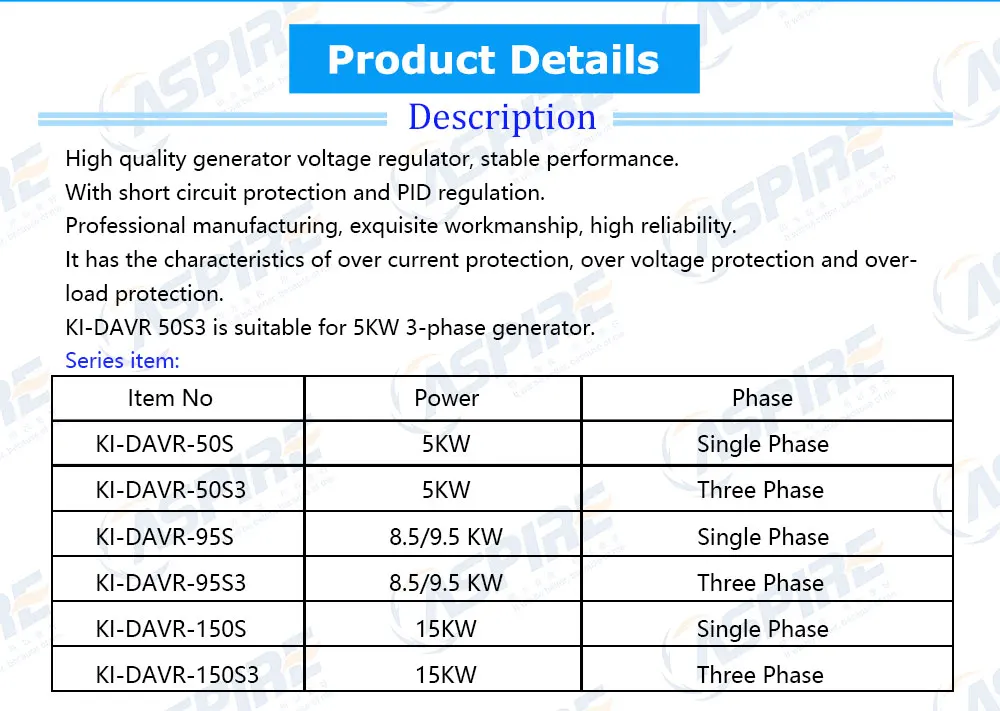 Regulador de Tensão Ply-davr Trifásico Kipor Gasolina Davr50s3 Automático Davr Avr 50s3 Ki-davr-50s3 Avr 50s3 PLY-DAVR 50s3 KI-DAVR-50S3 trifásico kipor