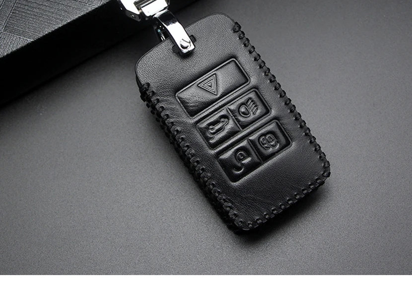 Кожаный чехол для ключей автомобиля для Land Rover A9 Range Rover Evoque Freelander 2 Discovery Sport 4 Vogue X8 XFR LR4 для Jaguar XE XJ