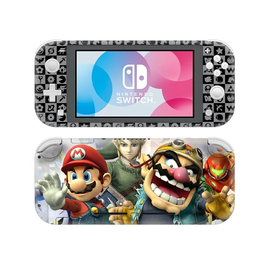 Супер Smash Bros nintendo Switch наклейка на кожу чехол для nintendo Switch Lite протектор kingd Switch Lite наклейка на кожу
