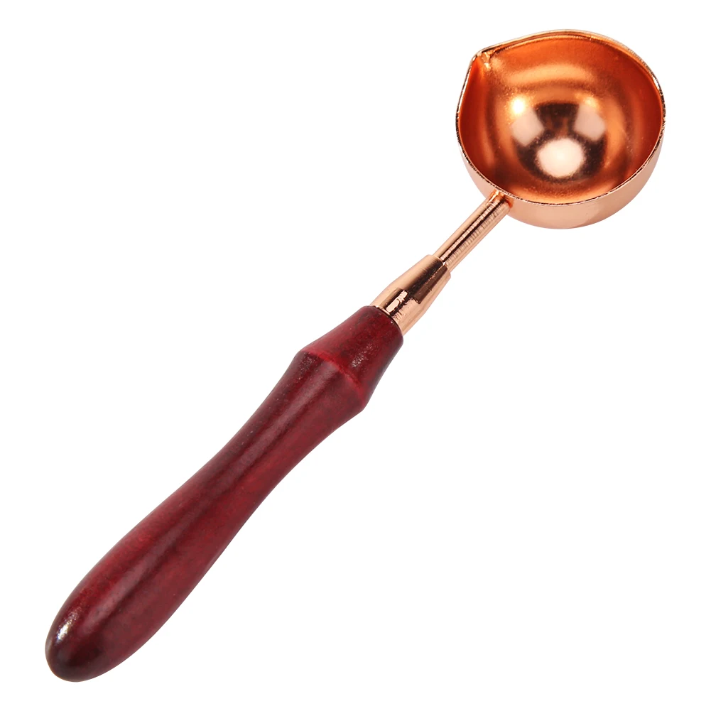 1pcs Wax Sealing Melting Spoon Retro Wooden Handle for Seal Stamp Decorative Craft Gift Accessories | Дом и сад