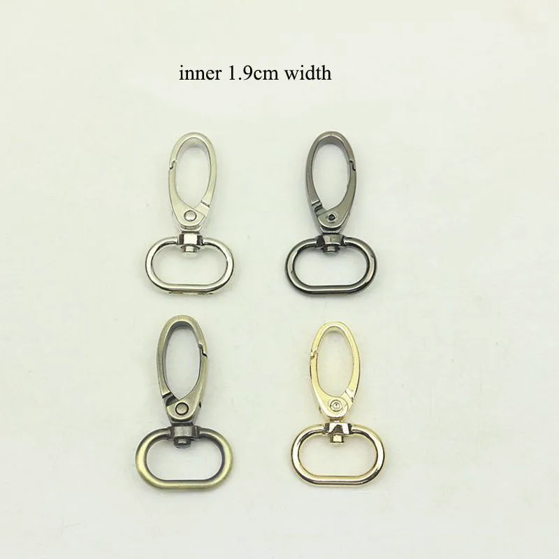 

5pcs 19mm Bag Strap Hook Buckle Metal Swivel Lobster Snap Clasp DIY Webbing Dog Hooks Keychain Trigger Buckles Accessory