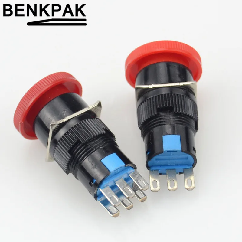 16 мм Кнопка аварийного остановки переключатель e Stop переключатель|enclosure switch|enclosure