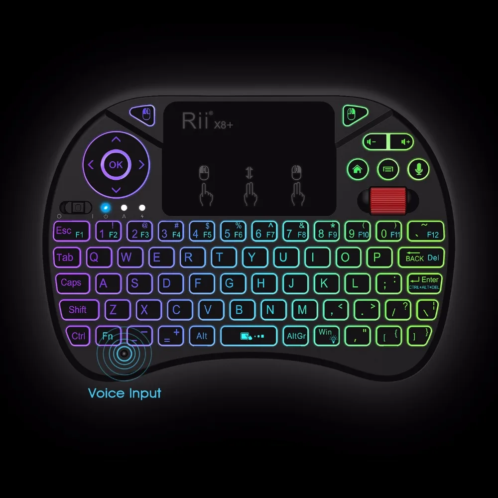 rii x8+ mini keyboard with touchpad