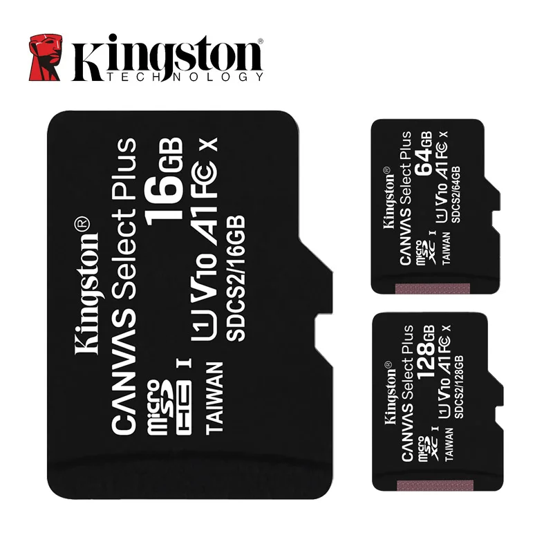 Kingston микро Флэшка C10 карта памяти 64 ГБ 32 16 128 256 U1 до 80 МБ/с./с класс 10 SDHC SDXC мини SD 4G UHI