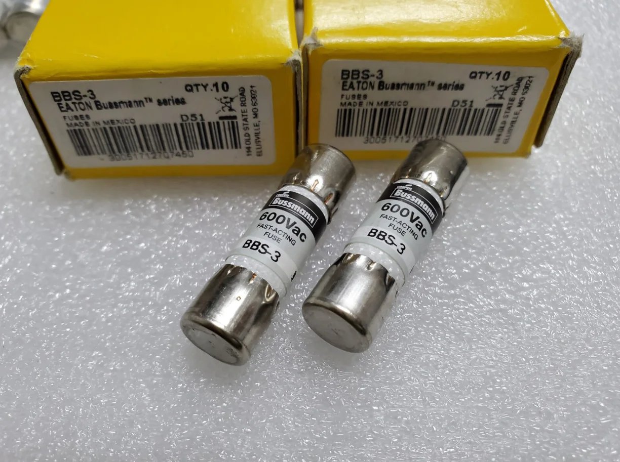 Fusibile Ceramico Ad Azione Rapida 2Pcs Bbs-3 600Vac 3A 10*35Mm Bbs-1 Bbs-2 Bbs-5 1A 2A 3A 5A Bbs-5