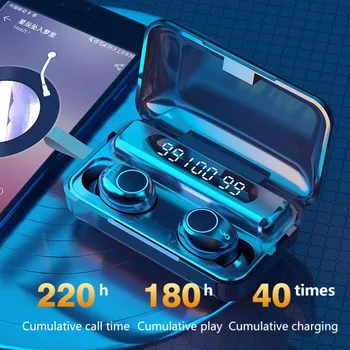 

TWS LED Bluetooth 5.0 Wireless Earphones TWS Touch Breathing Light Control Sport Headset Noise Cancel Headphone For Smart Phone