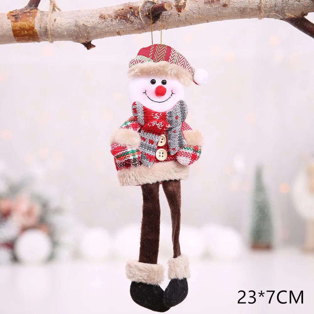 Год, милые рождественские куклы Санта-Клаус/снеговик/Лось Noel, Рождественское украшение для дома, Рождественский Navidad, детский подарок