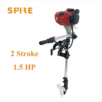 

4-Stroke 1.5HP Fishing Boat Engine Inflatable Boat Outboard Motor Engine Heavy Duty Boat Motor w/ Air Cooling System Gasoline