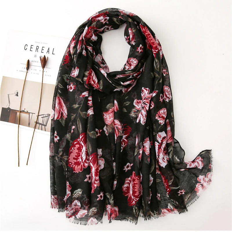 

Classic Fashion Leopard Print Scarf Spring and Autumn winter Long Versatile Lady Korean Cotton and Linen Scarf Shawl Europe