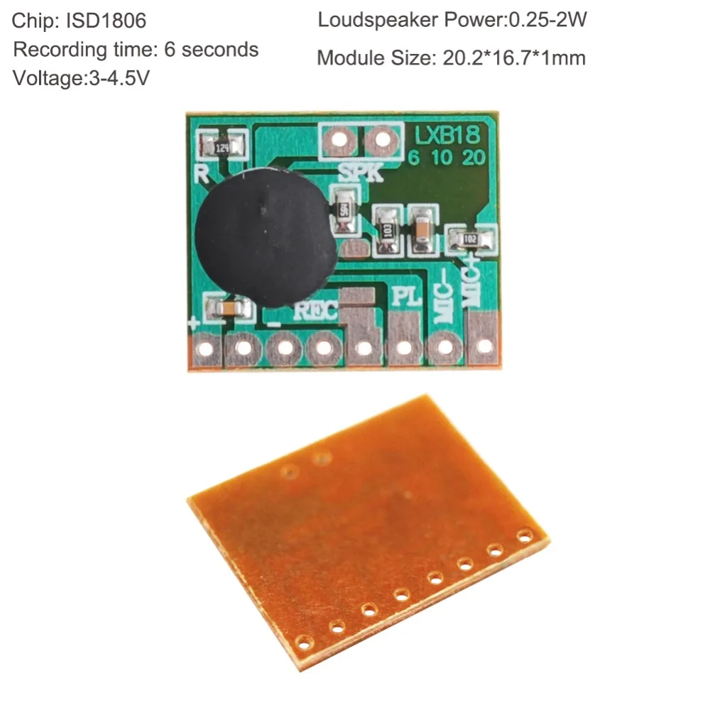 Recordable Sound voice Chip Module