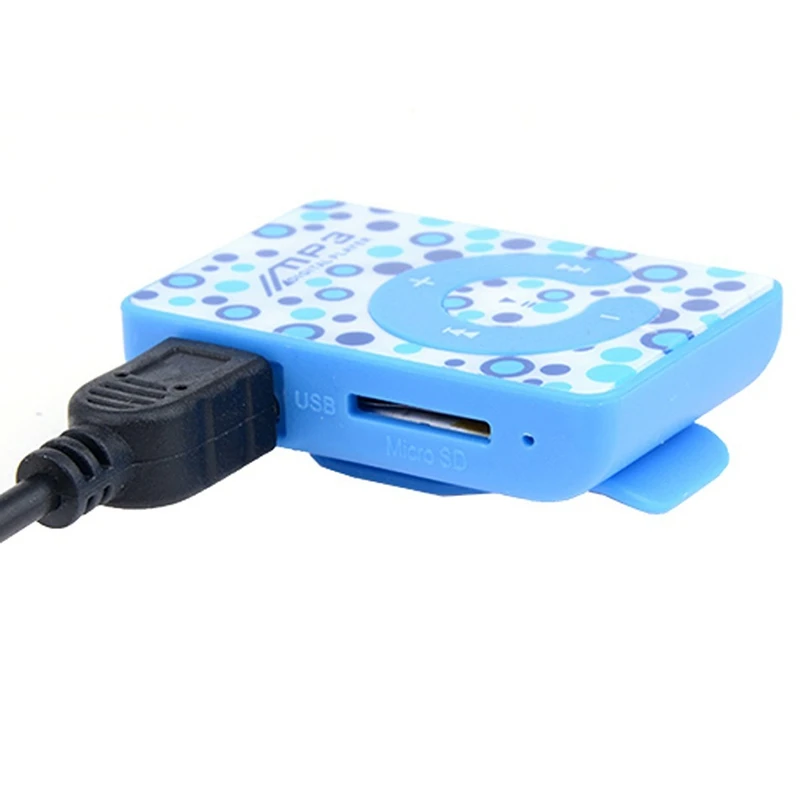 Мини-клип USB MP3 музыкальный медиаплеер с слотом для карт Micro TF/SD и наушниками