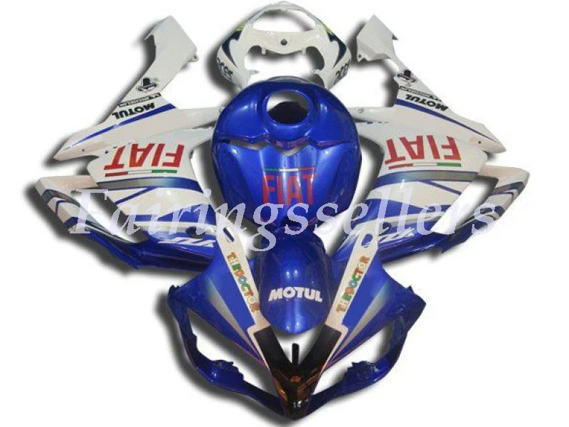 

4 Free Gifts New ABS Full Tank Fairing Fit For Yamaha YZF1000 R1 2007 2008 07 08 YZF R1 Custom Fairings Kit Blue and white
