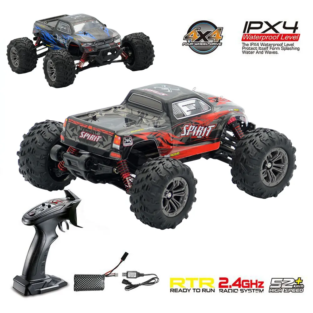 Pokich большой размер 1:16 масштаб Высокоскоростной RC игрушки 4WD 2,4 ГГц пульт дистанционного управления грузовик радио электронный контроль led внедорожный Радиоуправляемый автомобиль