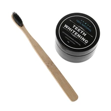 Бамбук отбеливающий зубной порошок органический активированный уголь зубная паста и зубная щетка