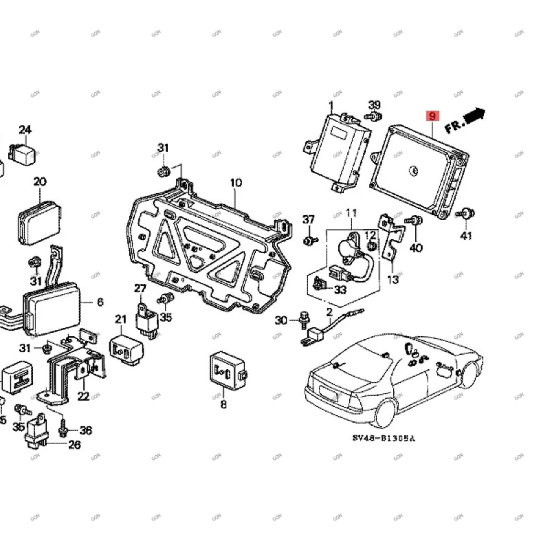 

Car Engine computer Mobile computer Engine control computer Engine master control hon daa cco rdEngine control module