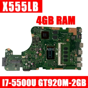 

EDP X555LB mianboard X555LD REV 3.3 for ASUS X555LJ X555LF X555LB X555LP laptop motherboard cpu 4GB-RAM I7-5500 GT940M/2GB