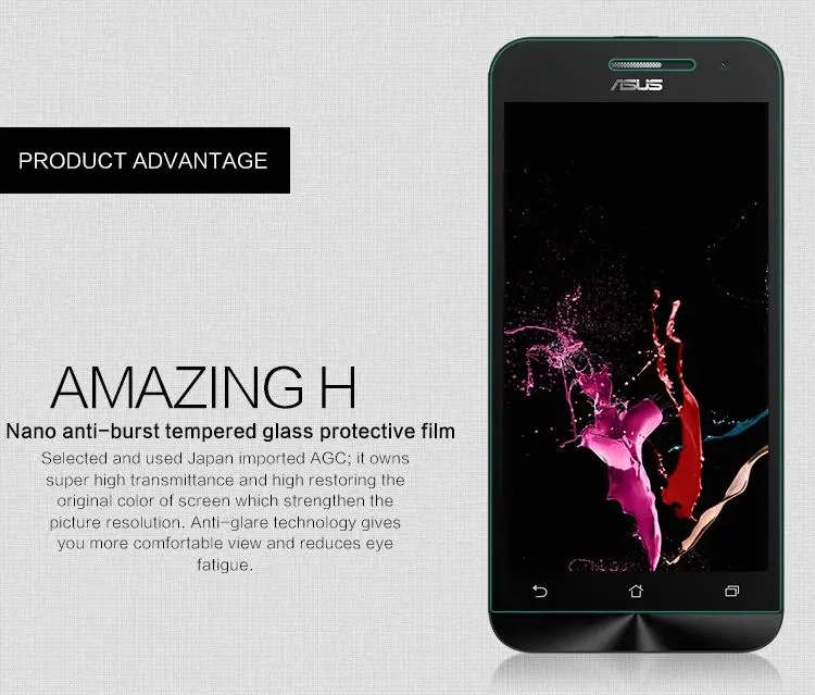 Закаленное стекло 9H 0 26 мм для Asus Zenfone 2 Laser Ze500KL Ze550KL 5 GO ZC451TG 3 Max Zc520TL zb452кг ZC553KL ZB500KL