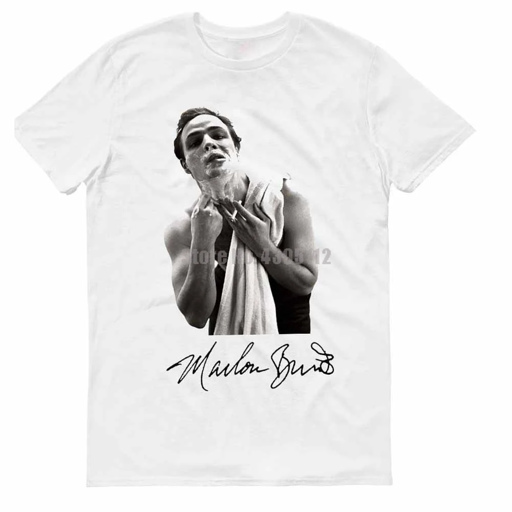 Футболка Marlon Brando Homme для мужчин футболка в стиле хип-хоп с 3D принтом и круглым
