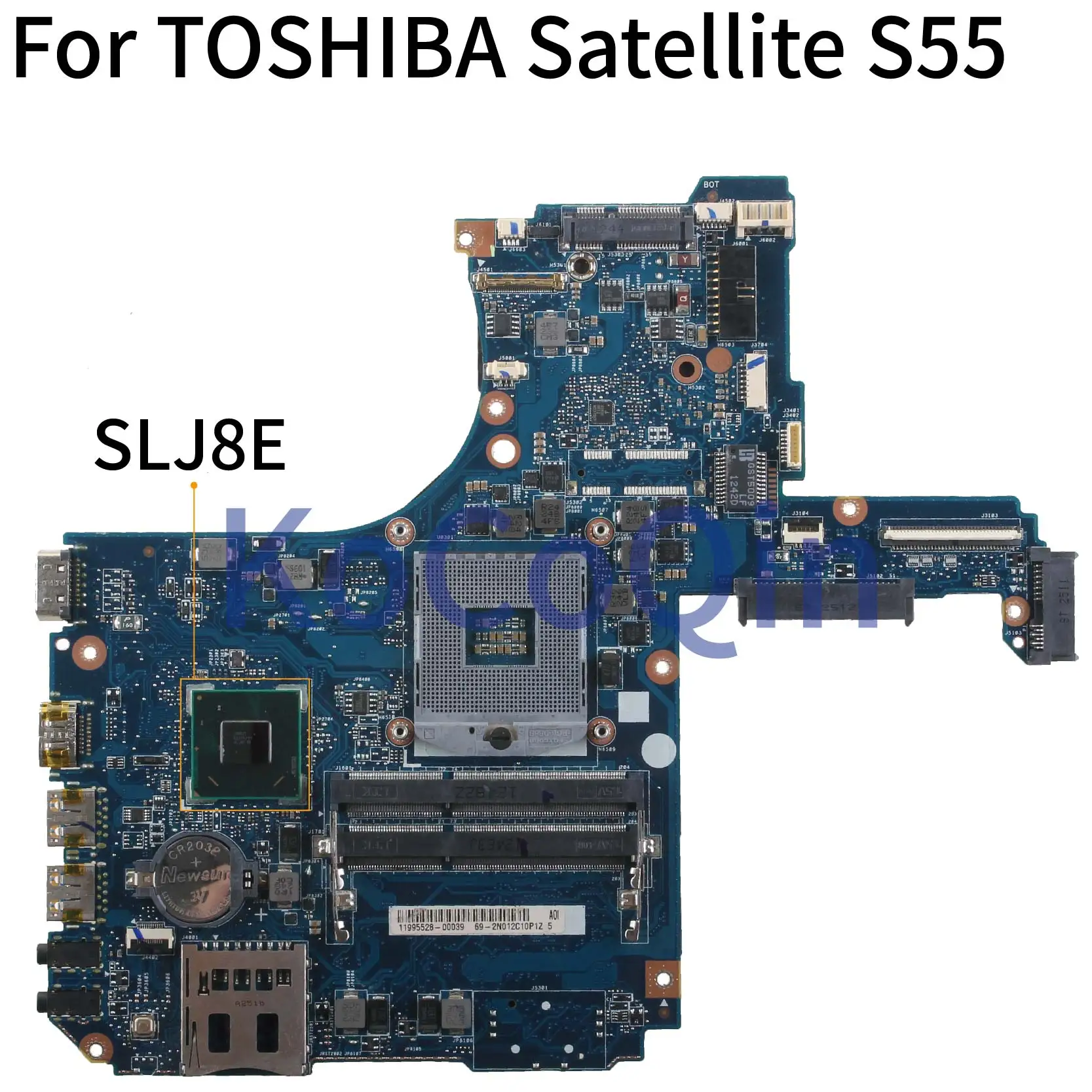 KoCoQin материнская плата для ноутбука TOSHIBA Satellite S50-A S55 S55-A L50 L50-A HM75 материнская плата SLJ8E