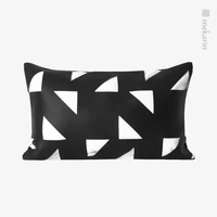 Theia - Cotton and Imitation Leather Cut-Out Cushion 1