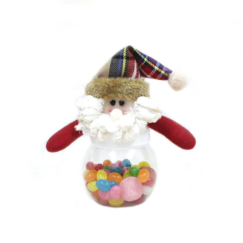 Cute Christmas Candy Storage Can Decor For Home Gift Biscuit Food Storage Jar Very Cute and Unique Candy Jars 8x6cm 4