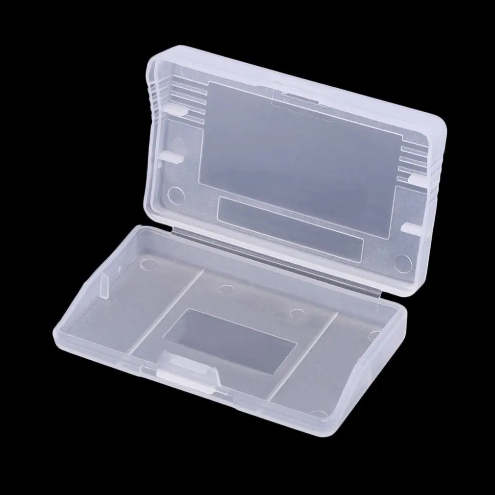 

Good Quality for GBA Game Cards Cartridge Cases Plastic Material Transparent Plastic Game Cartridge Cases Storage Box Protector