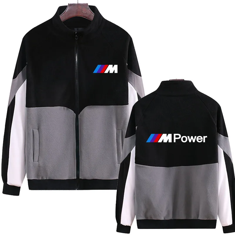 

2021new Fleece wool trendy stitching color Men's jackets autumn winter High-quality Male coat top Fashion sports Men's Jacket