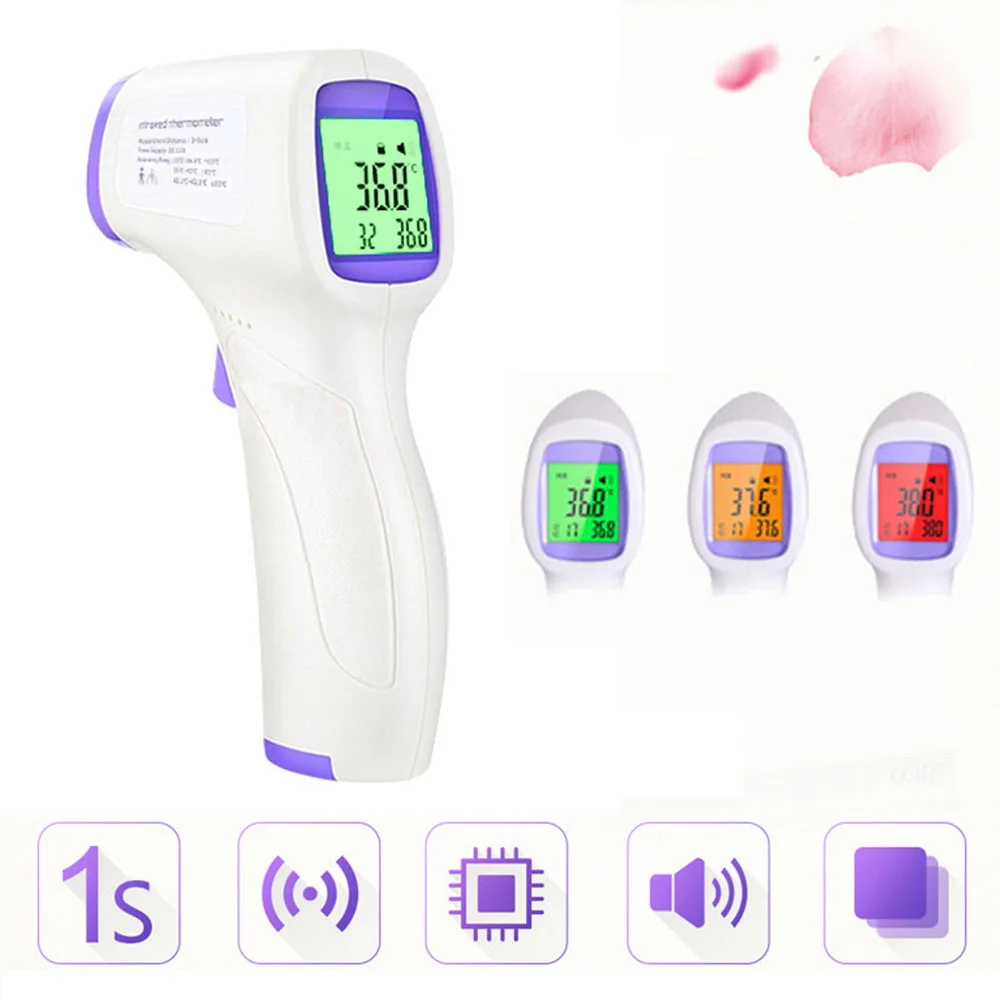 

Digital Infrared Baby Thermometer Kids Adult Ear Forehead Non-Contact Body Thermometer With LCD Backlight Precision Thermometer