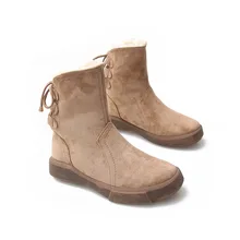 SWYIVY/ботильоны из флока; зимняя женская зимняя обувь; Новинка года; женские короткие ботильоны; теплые зимние сапоги на меху для женщин