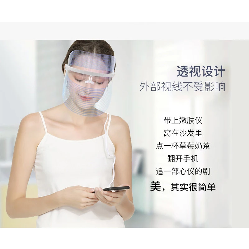 

CHASALL LED Light Beauty Skin Rejuvenation Device Face SPA Mask Anti Acne Anti Wrinkle USB charge Skin Care Tool Dropshipping