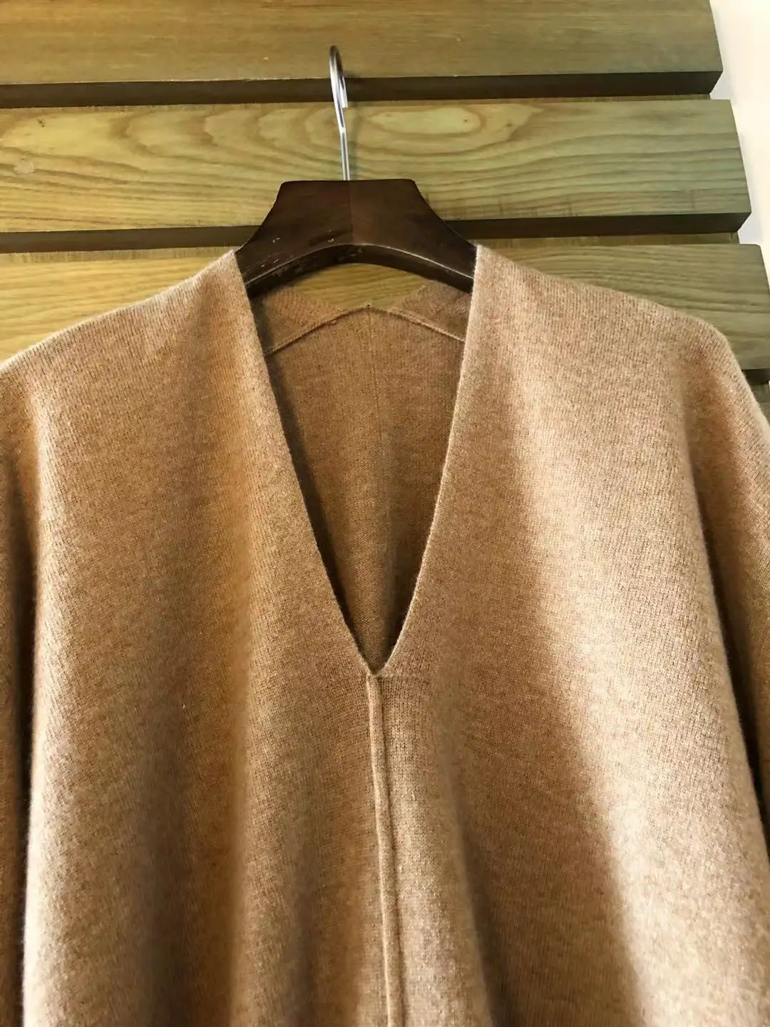 Женский модный сексуальный Повседневный однотонный короткий кашемировый свитер с длинным рукавом и v-образным вырезом 1125