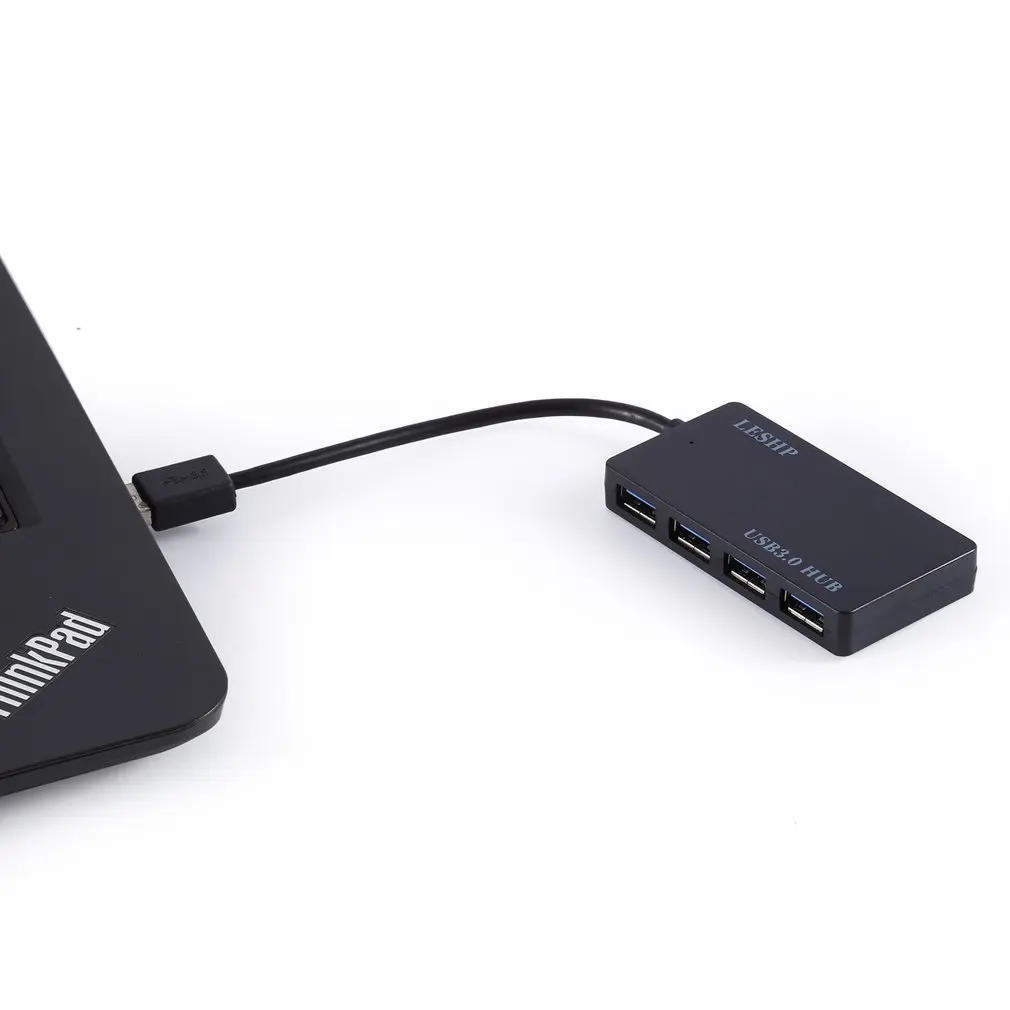 Usb-концентратор LESHP с четырьмя портами и ультратонким дизайном 3,0 простая в использовании и переноске суперскорость передачи данных(5 Гбит/с