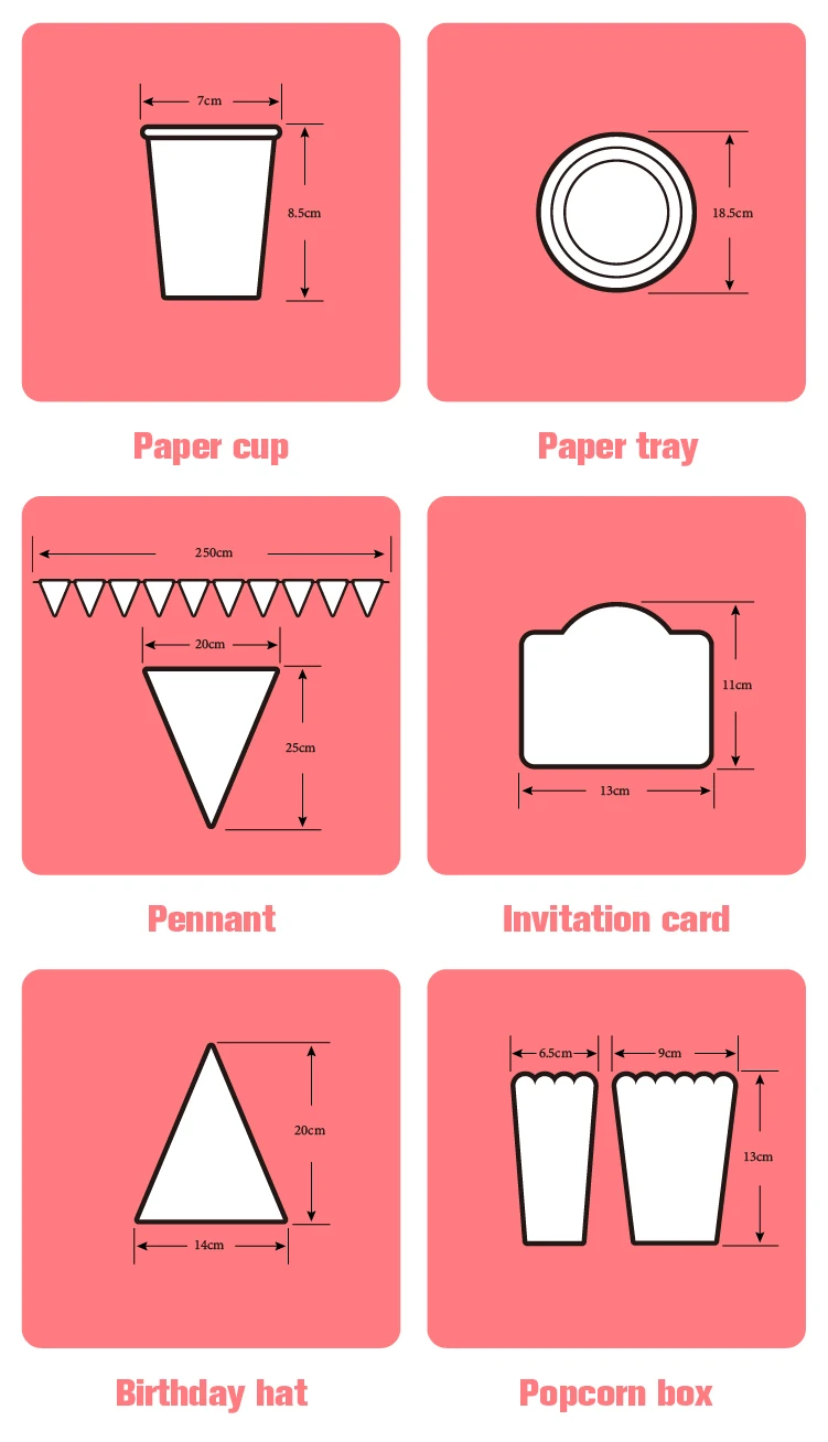 Description Picture 4 of itemBaby Girl Birthday Party Decoration Girl Boss Party Supplies Diy Baby Shower Disposable Paper Tableware Children Birthday Decor