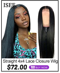 Straight Bob Human Hair Wigs 4X4 Lace Closure Straight Short Bob Wigs ISEE HAIR Short Bob Wigs Malaysian Human Hair Lace Wig