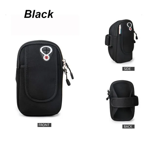 Black Спортивная сумка-чехол для iphone 11 7 8 x xr 6s plus samsung galaxy S10 S9 A9 A8 M20 MEIZU 16TH LG V20 NOKIA - Цвет: Black
