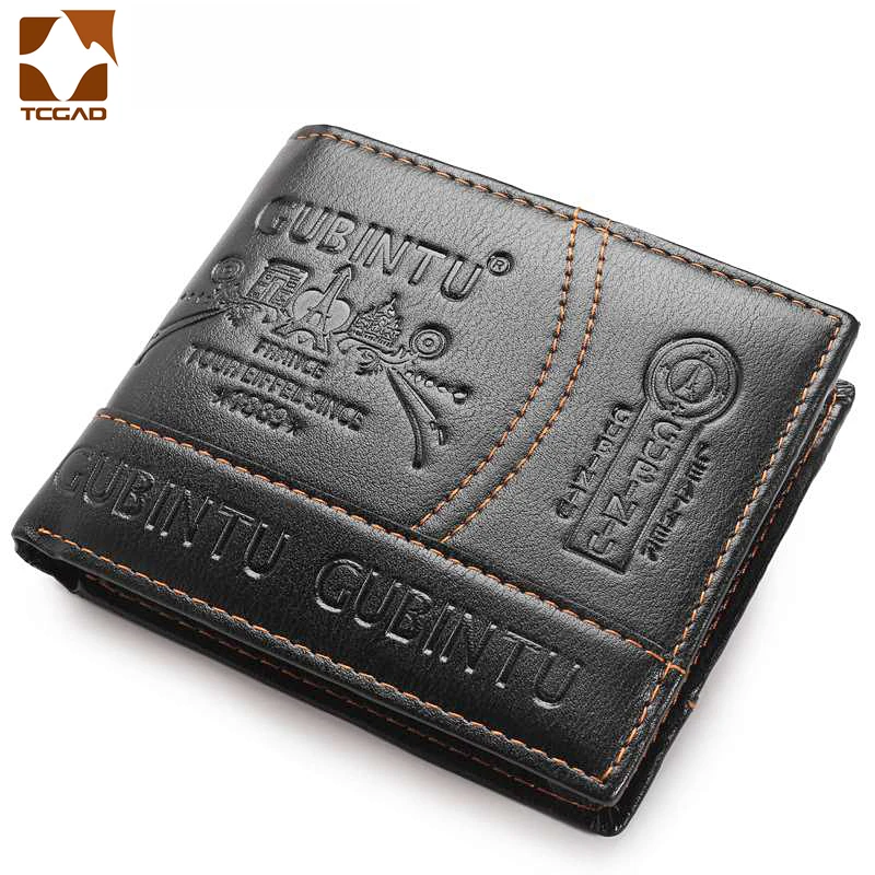 Мужской кожаный короткий кошелек porte feuille homme carteira hombre мужские кошельки с 3D принтом carteras porte feuille homme uomo