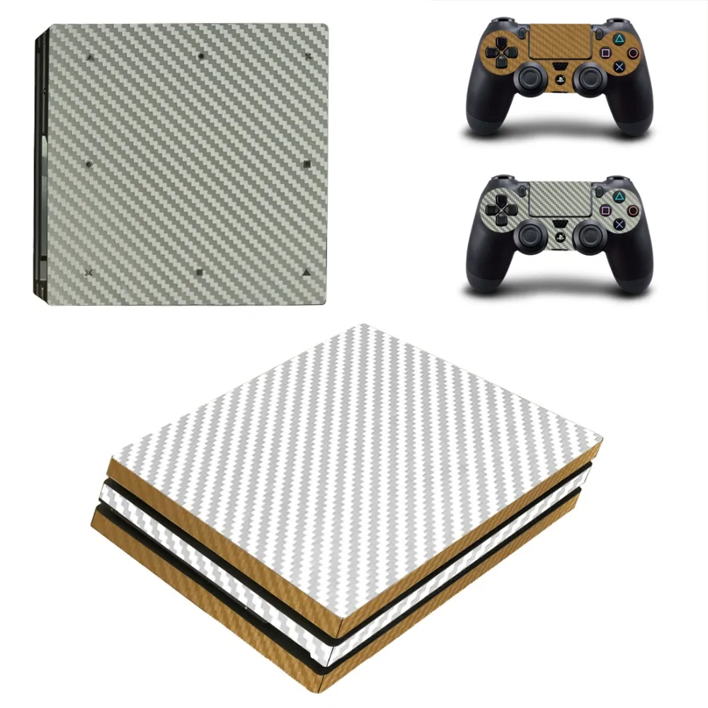 Наклейка из углеродного волокна PS4 Pro для sony playstation 4 консоль и контроллер PS4 Pro виниловая наклейка, стикер