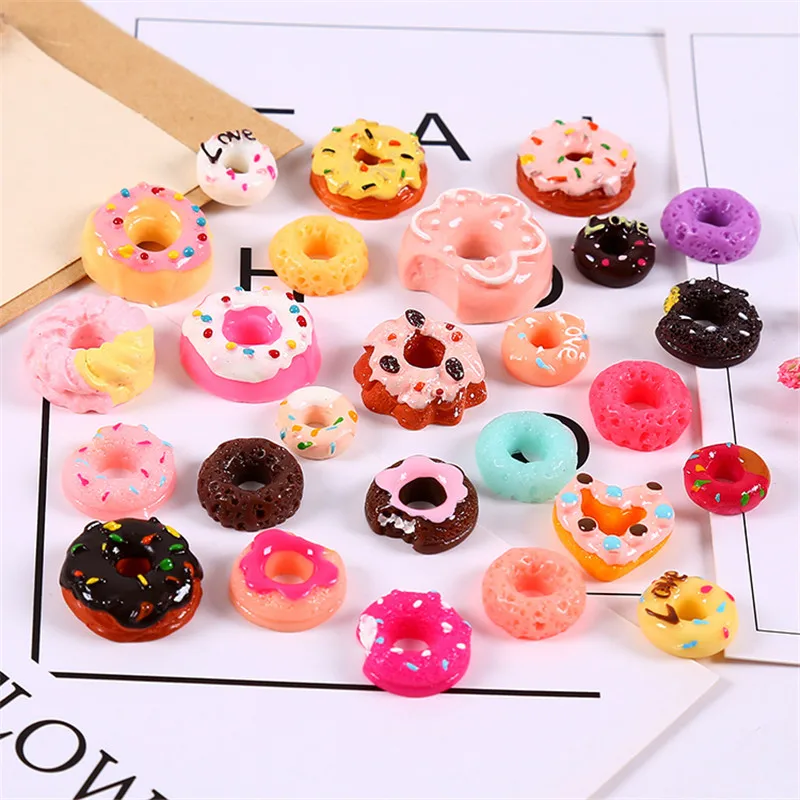 

Resin Simulation Cream Donuts Slime Epoxy Filler Material Charms for Slime Playdough Tools Learning Toys for Children Unisex