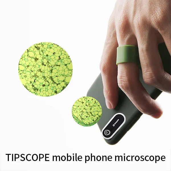 add 2slide Микроскоп для мобильного телефона Xiaomi Youpin TIPSCOPE, высокий объектив с разрешением, легкий и удобный, войдите в микроскопический мир - Цвет: add 2slide