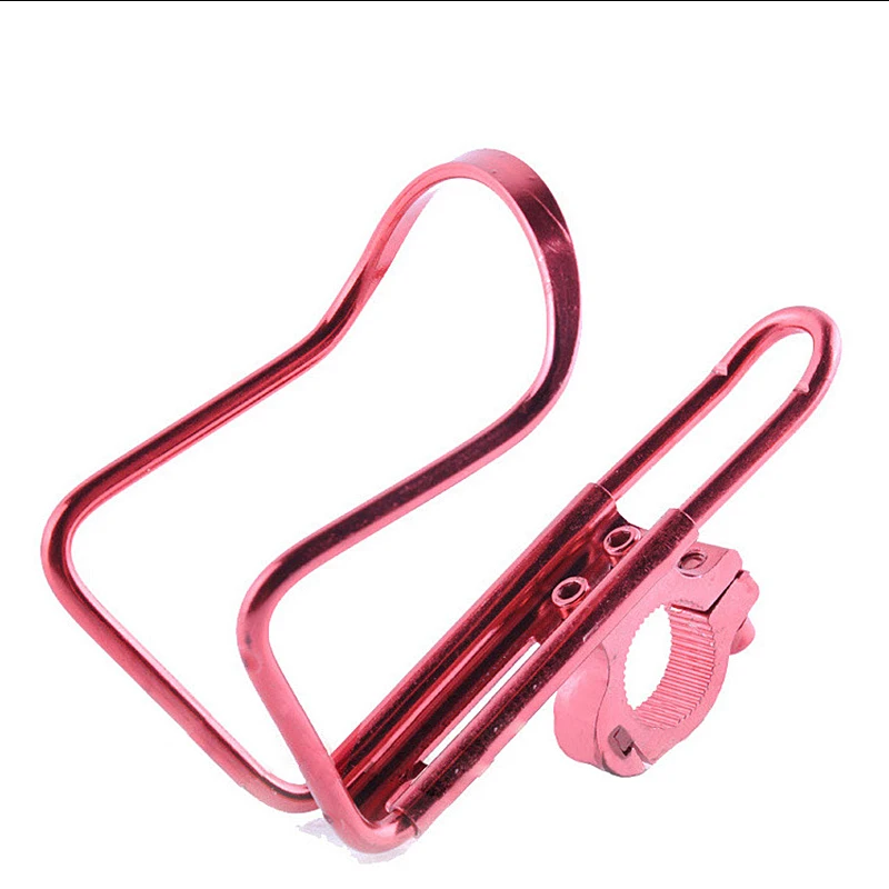 Bicycle Accessories Aluminum Alloy Bike Cycling Bicycle Drum Holder Drink Water Rack Bottle Holder Mount For Mountain Bike Cage - Цвет: red