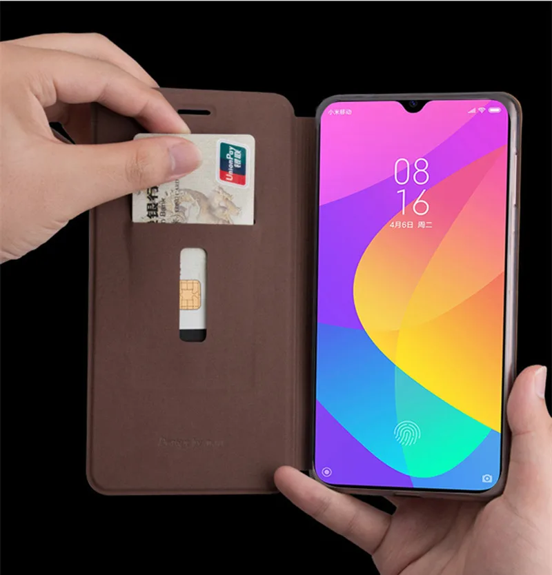 Для Xiaomi Mi CC9e Чехол Флип PU Кожаные чехлы Mofi для Xiaomi Mi A3 высокого качества с надписью Стильный чехол для сотового телефона