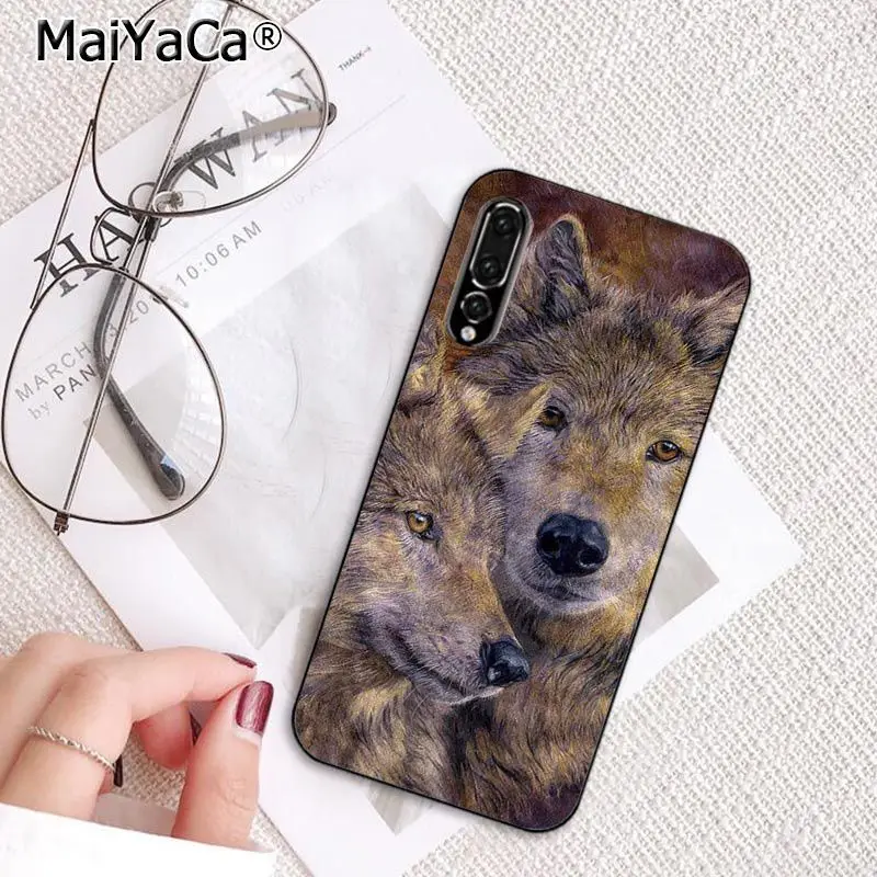 MaiYaCa волк чехол для телефона с рисунком в виде животного для huawei P20 P30 P20Pro P20Lite P30Lite Psmart P10 9lite - Цвет: A6