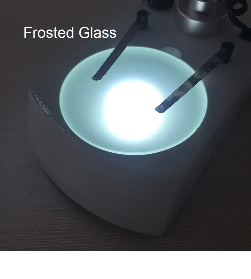 Stereo Microscope Specimen Plate Transparent Translucent Round Frosted Glass White Black Plastic Work Board