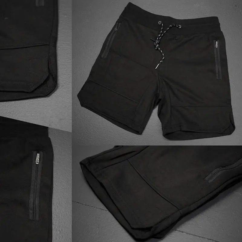 Vogue Newest Vogues Fashion Pop Men Shorts For Summer Casual Fitness Pants Men Casual Solid 3colors Shorts