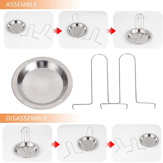 1Set Barbecue Grillezés Sütés Főző Edények Nem Tapadó Csirke Pörkölt Állvány Tál Bbq Kiegészítők Szerszámok Tisztító Kefe - Image 3