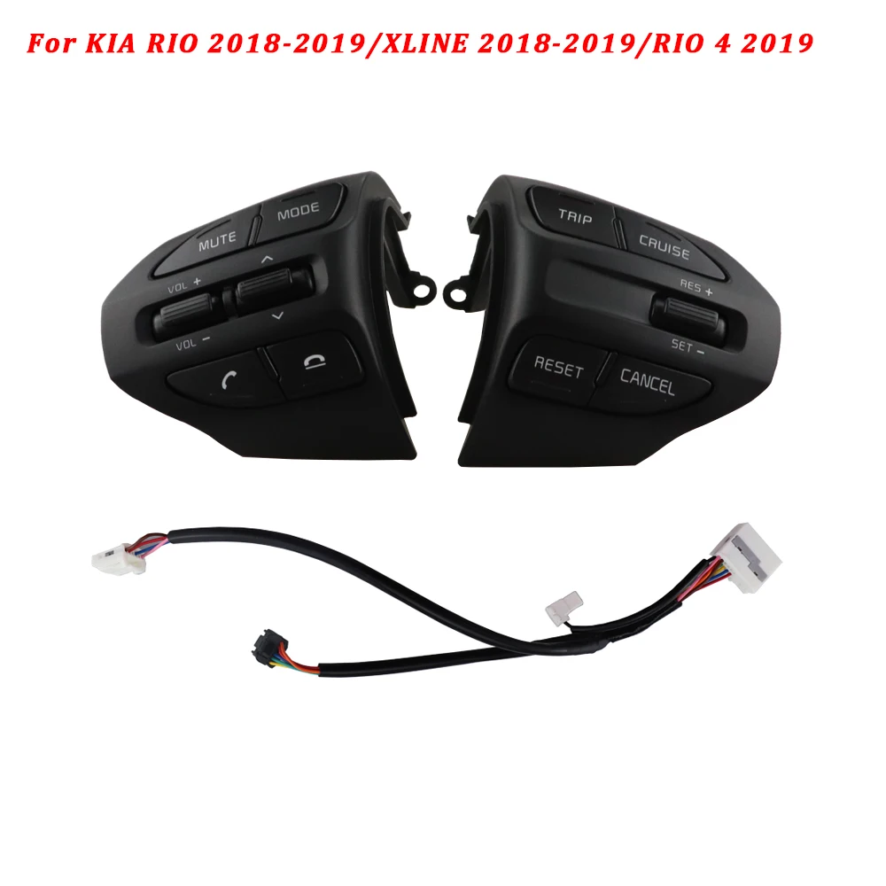 Для KIA K2 Рио Рио 4 X-LINE рулевое колесо кнопки Bluetooth телефон круиз Управление с переключателем громкости кнопки Auto Запчасти - Цвет: Model B L R C