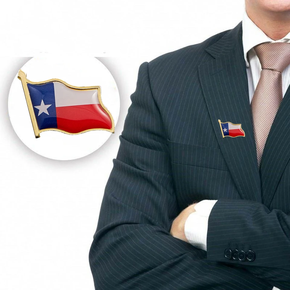 5PCS Texas State Of USA Flag Lapel Pin Metal National Waving Badge Lapel Pin Suit&Travel Bags Accessories 5PCS Texas State Of USA Flag Lapel Pin Metal National Waving Badge Lapel Pin Suit&Travel Bags Accessories
