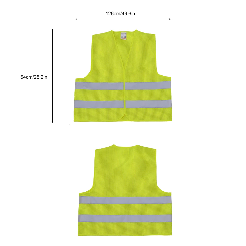 Высокая видимость светоотражающий жилет безопасности светоотражающий полиэфирный вязаный жилет рабочая одежда Безопасность Рабочая одежда жилет безопасности